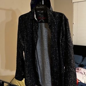 Robert Graham Black Long Sleeve Button Up Patterned Shirt